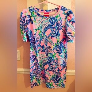 Lilly Pulitzer Girls L (8-10) Mini Harriet Dress Lilac Rose. Like New!